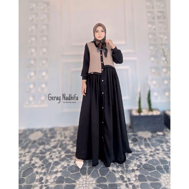 gamis cringkel airflow nadhifa