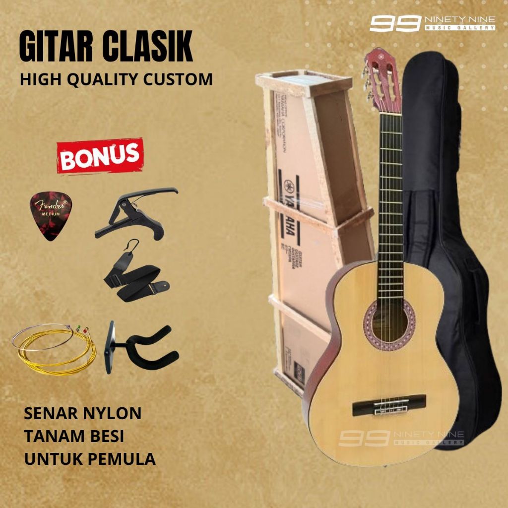 GITAR GUITAR AKUSTIK YAMAHA GUITAR AKUSTIK CLASIK KLASIK SENAR NYLON