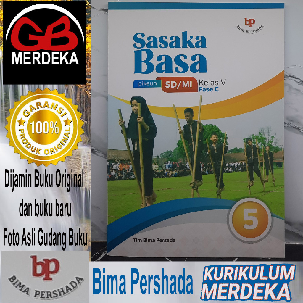 SASAKA BASA pikeun SD/MI Kelas 5/V Fase C Kurikulum Merdeka Tim Bima Persada