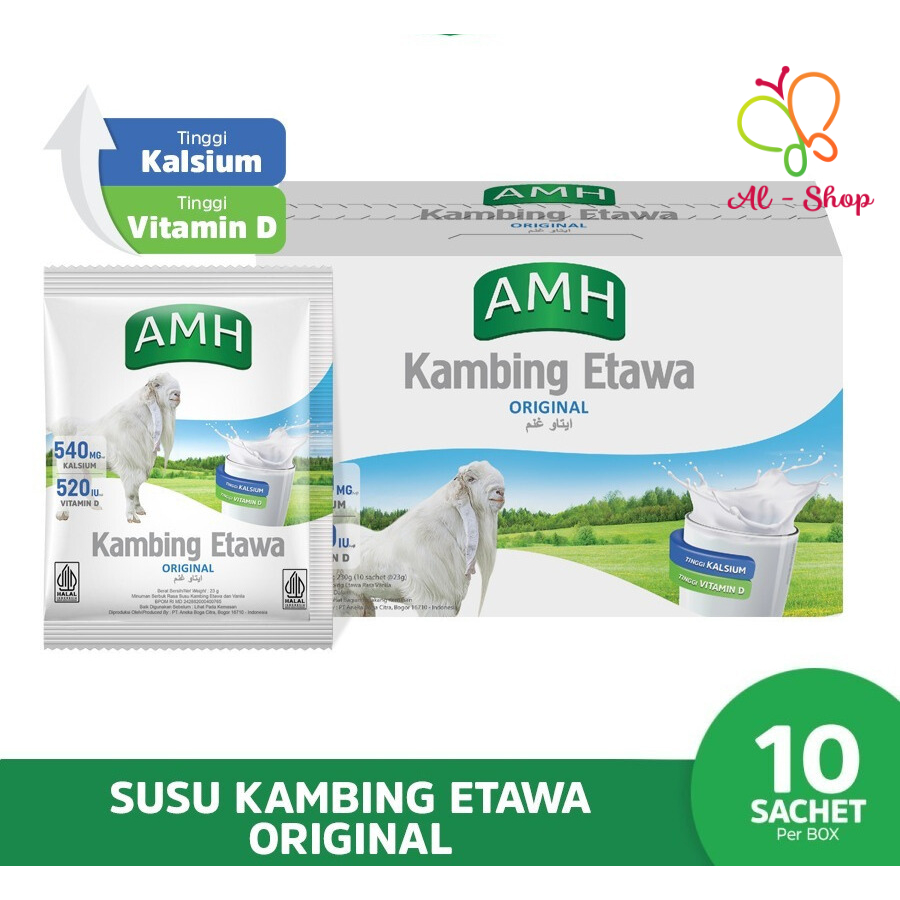 

Susu Etawa AMH Susu Kambing Etawa susu herbal Variant Original Box (10 sachet)