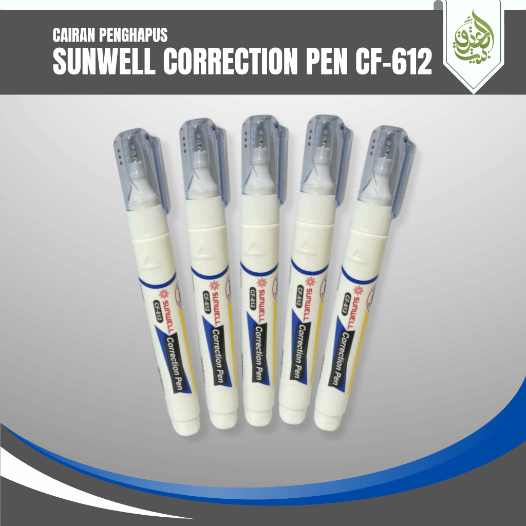 

Correction Pen SUNWELL CF-612 Ujung Metal | Tipe X Penghapus Cair [PCS]