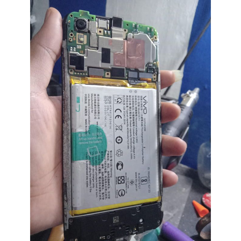 vivo y91c bekas minus