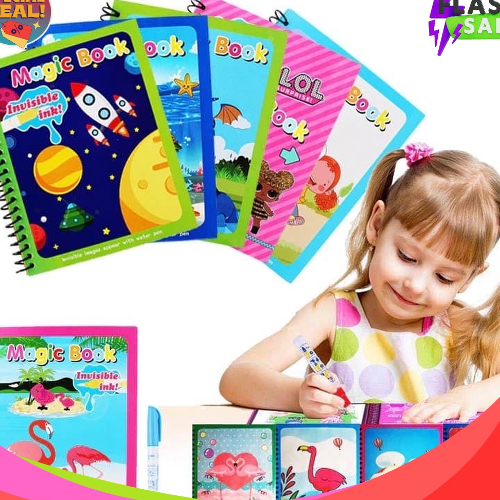 

PROMO AKHIR BULAN Buku Gambar Anak Melukis dan Mewarnai Magic Water Book