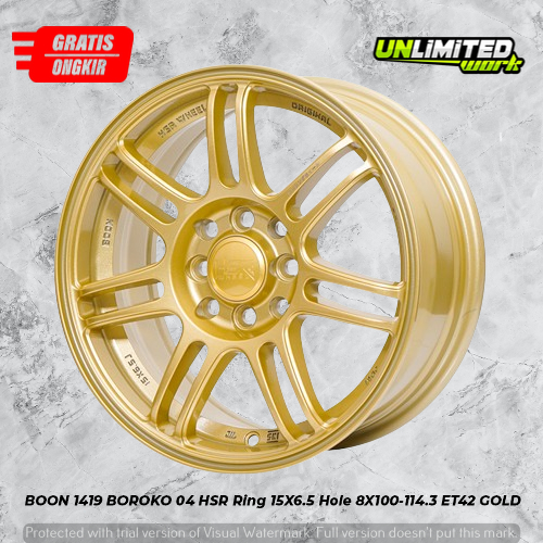 velg mobil rpf1 gold r15 untuk brio agya picanto kia rio hsr boon ring 15