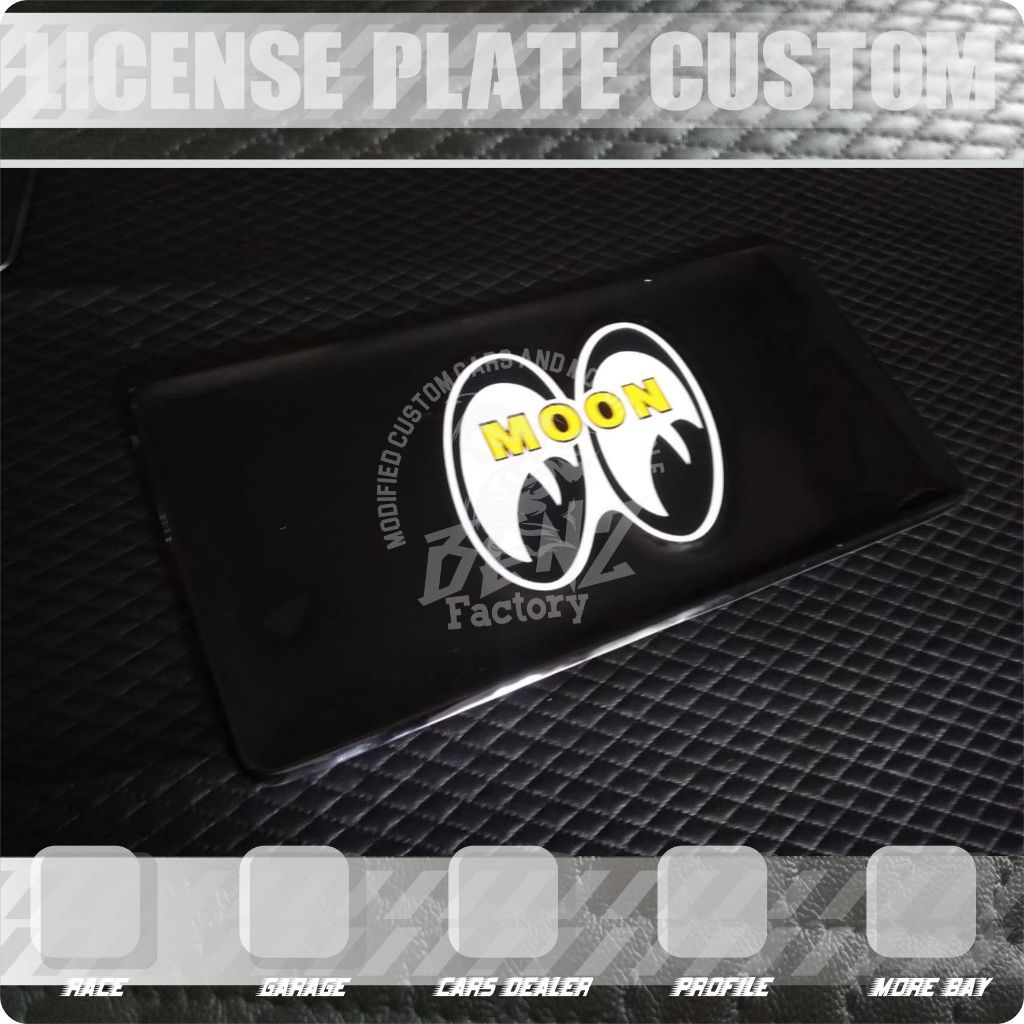 PLAT NOMOR VINTAGE MOONEYES LETTER