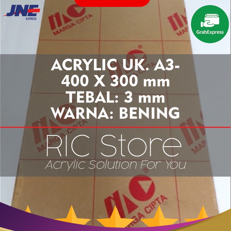 

PROMO AKHIR BULAN Acrylic Akrilik Lembaran Uk A3 4x3 Tebal 3mm BENING