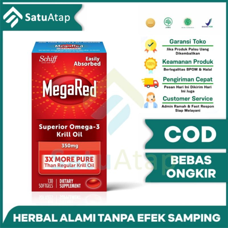 Schiff MegaRed Superior Omega 3 Krill Oil 350mg 130 Softgels