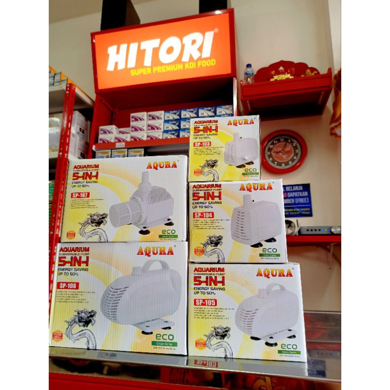 Aqura Pompa Air Celup Aquarium AQURA  SP-103 SP104 SP-105 SP-106 SP-107 SP-108
