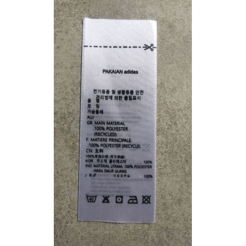 

LABEL WOSSHING ADIDAS CETAK BULAK BALIK