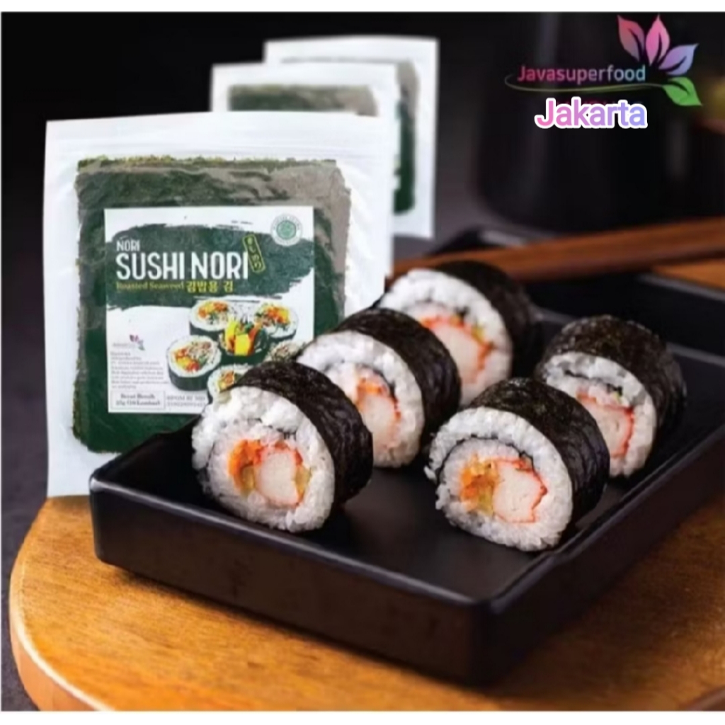 

RB Sushi Nori Roasted Seaweed Rumput Laut Panggang - 50g - 20 Lembar - Halal