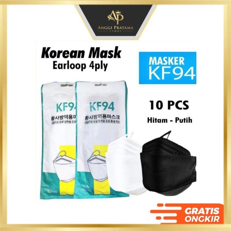 GROSIR MEDAN - MASKER KF94 4PLY PUTIH DAN HITAM