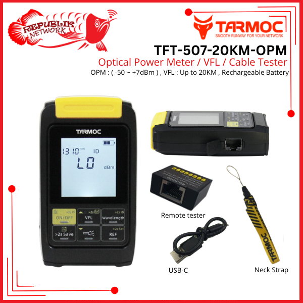 Tarmoc Optical Power Meter | TFT-5026-OLED-OPM | TFT-5026-11M-OPM | TFT-507-OPM | TFT-3208C-OPM | OP