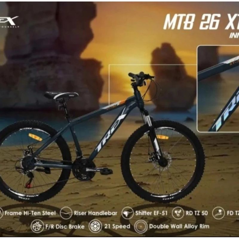 SEPEDA MTB TREX LIMITED EDITION 26 INCH INNER CABLE TERBARU