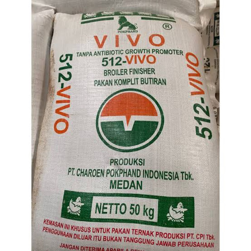 Vivo 512 pakan ayam crumble 50 KG karungan