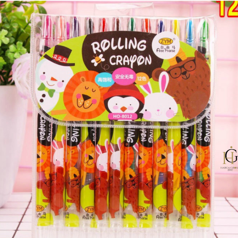 

Krayon putar 1 set isi 12 HO-8012 rolling crayon termurah bagus ORIGINAL terjangkau COD