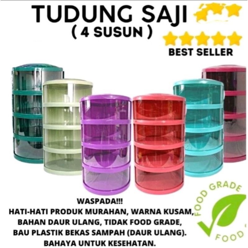 tudung saji 4 susun/tempat makanan 4 susun