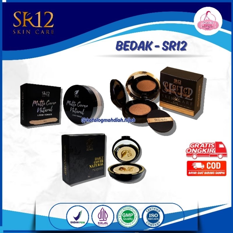 BEDAK SR12 / BEDAK PADAT SR12 / BEDAK TABUR SR12 / BEDAK FOUNDATION SR12 / Menghasilkan Make Up Lebi