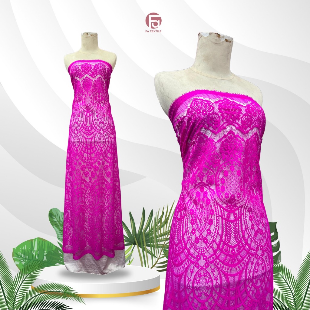 Brukat Semi Perancis motif Zuhair Murad