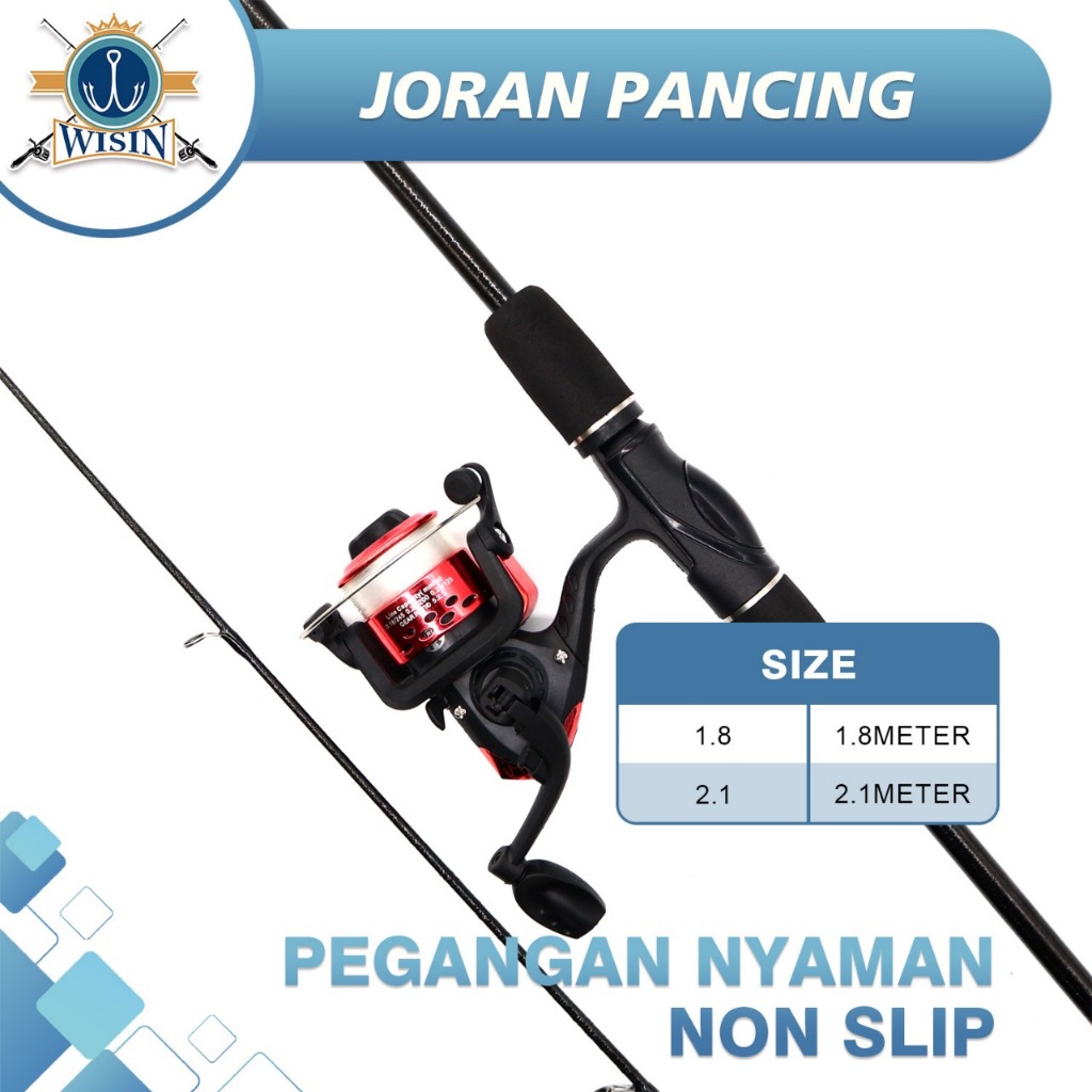 ND4 WISIN Set Pancing Lengkap Murah Pancing 1 Set Lengkap Kuat Set Alat Pancing Murah Pancing 1 Set