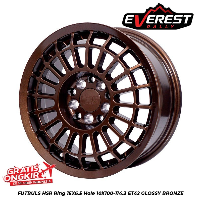VELG RACING FUTBULS RING 15 LEBAR 65 UNTUK MOBIL GRANMAX, ERTIGA, SIENTA, AVANZA
