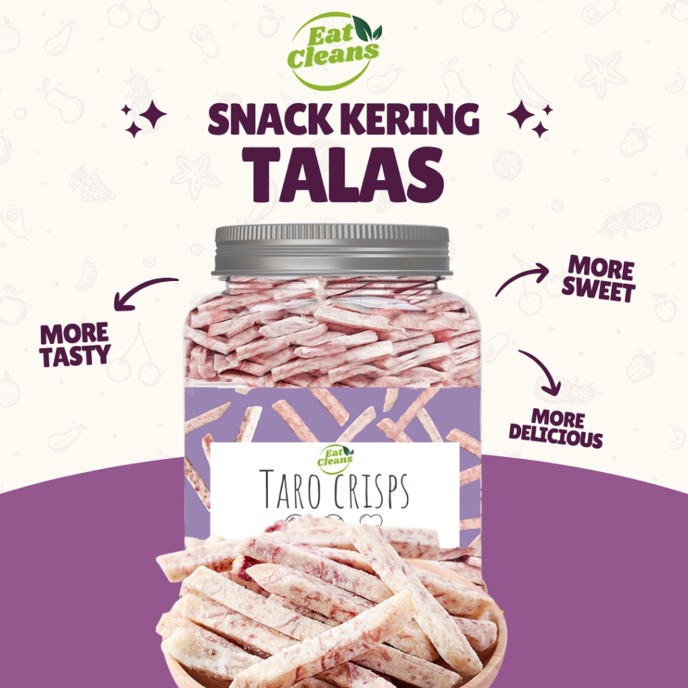 

MURAHV Keripik Talas Crispy Gurih Freeze Dried Taro Cemilan Sehat Kripik Kering Cemilan Rendah Kalori Snack Kripik Talas Renyah Murah