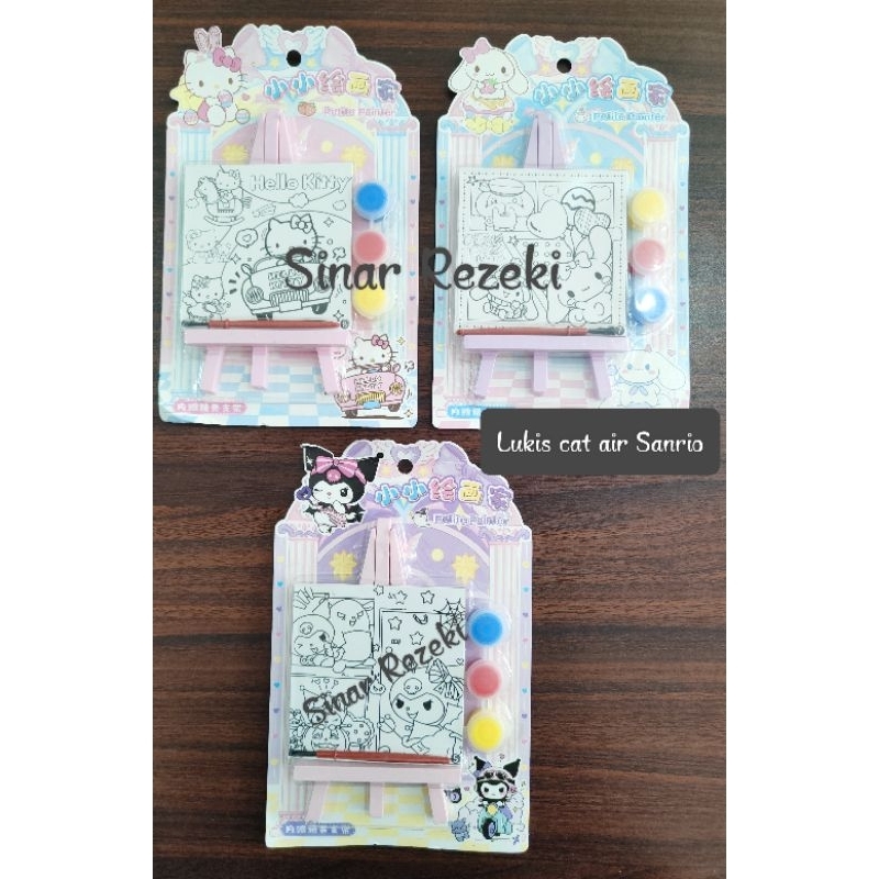 

1 buah! set melukis cat air sanrio/set melukis lukis kreativitas anak aktivitas