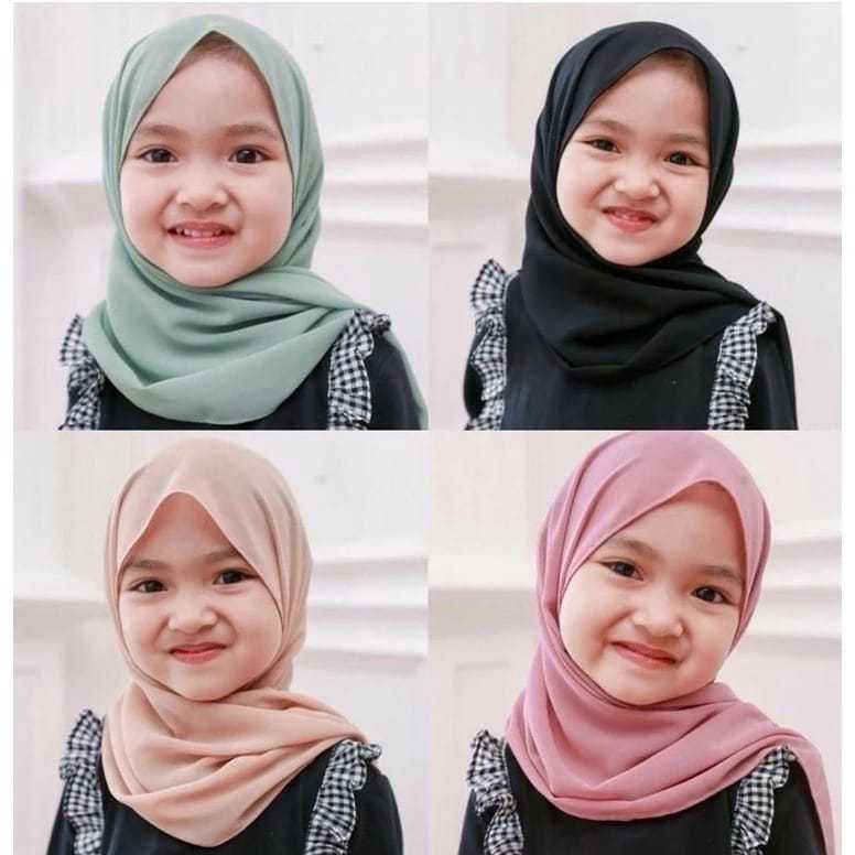 pashmina tali anak / pashmina instant anak / hijab kerudung anak 2 sampai 10 tahun