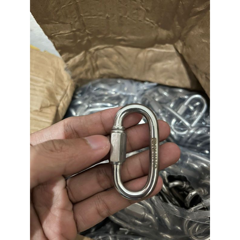 Mailon Rapid Oval & Segitiga Carabiner Safety Screw Lock For Climbing | Rescue ETC