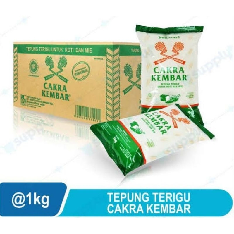 

Tepung Terigu Cakra Kembar Perdus 12pc
