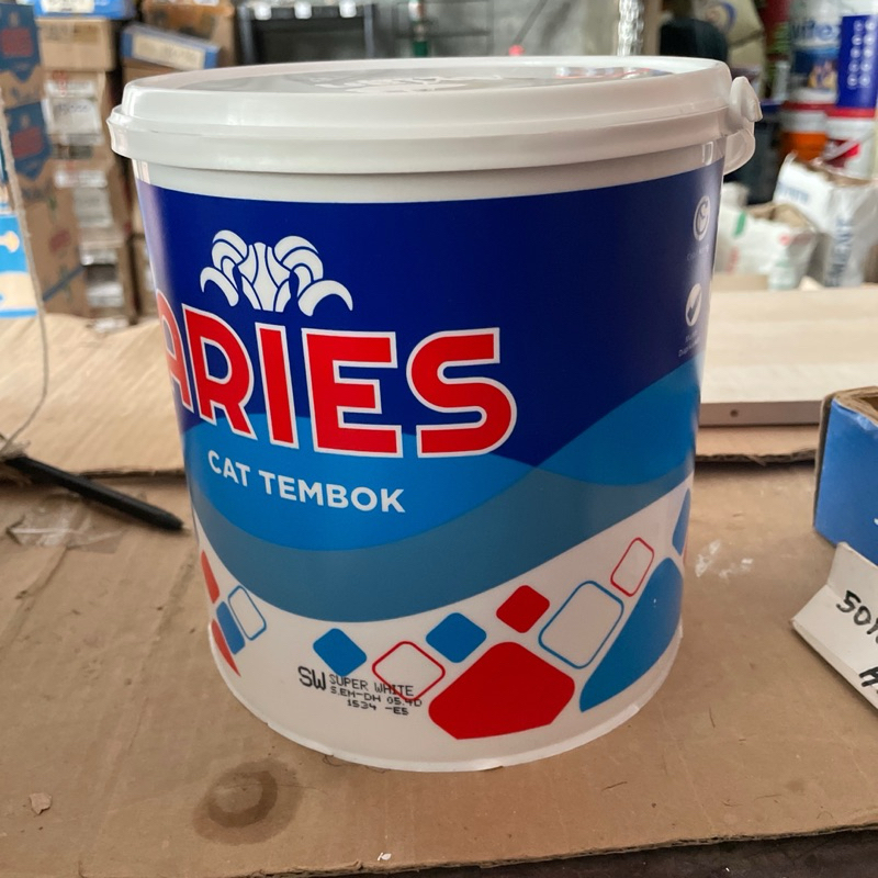 ARIES CAT TEMBOK WARNA PUTIH ARIES KAMBING