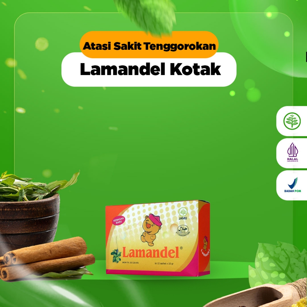 

Lamandel - Lamandel Kotak Membantu Mengurangi Nyeri Amandel