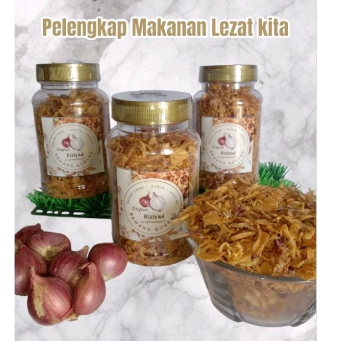 

Bawang goreng murni tanpa campuran tepung