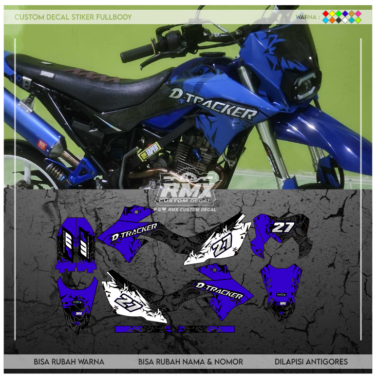 DECAL DTRACKER FULLBODY (007) DEKAL STIKER D-TRACKER DTX 150 SE 2016 2017 2018 2019 2020 2021 2022 H
