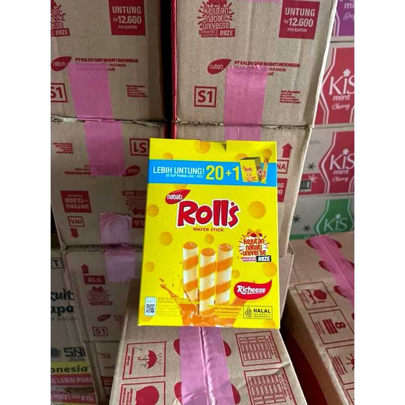 

SS - Nabati Rolls 1karton Isi 6 Box / Nabati Rolls Coklat / Nabati Rolls Keju / Nabti Rolls Dus