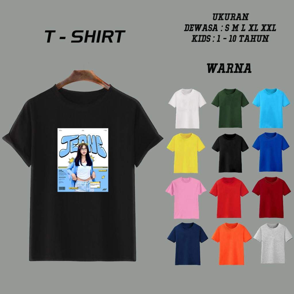 C03369 KAOS JEANE JKT48 A / T-SHIRT JKT48 / T-SHIRT TREND / SABLON DTF