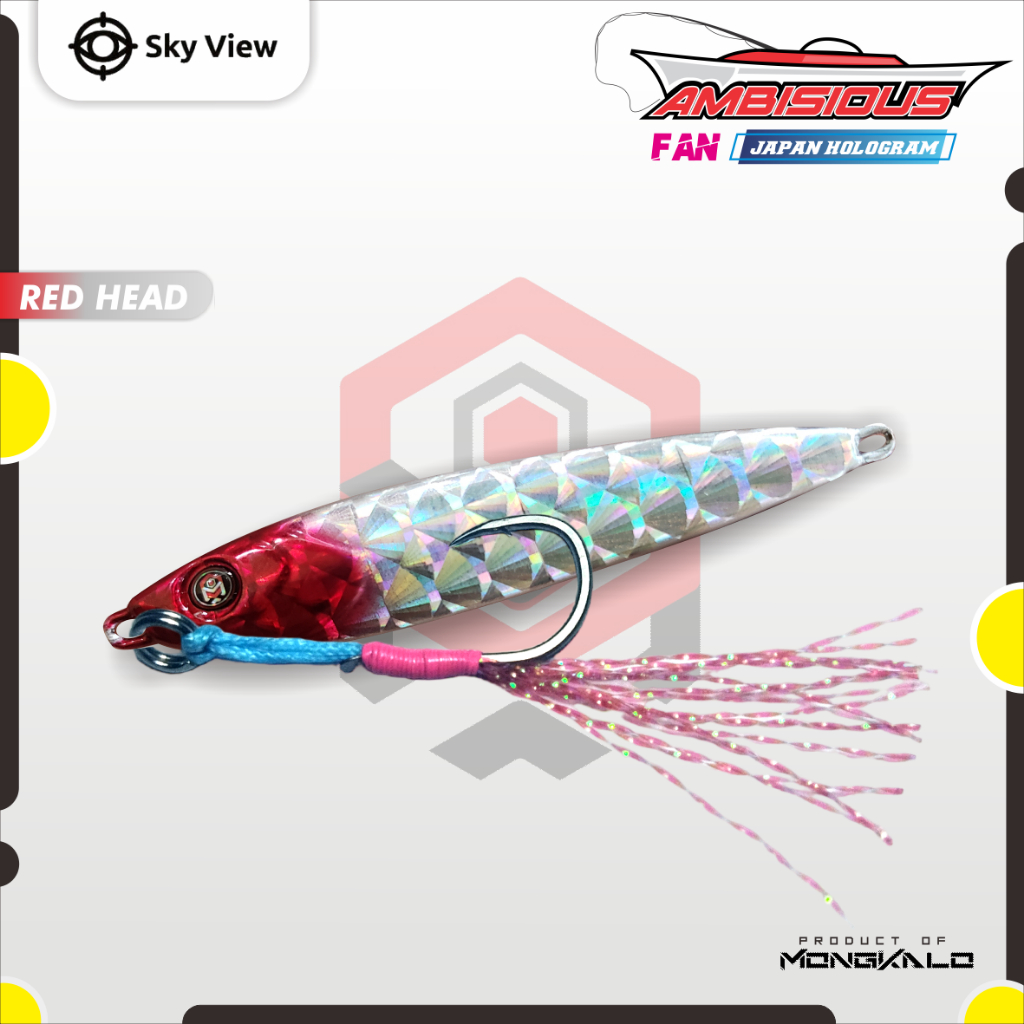 Mongkalo Ambisious Kipas noGID noMotif Candy 40 Red-Head