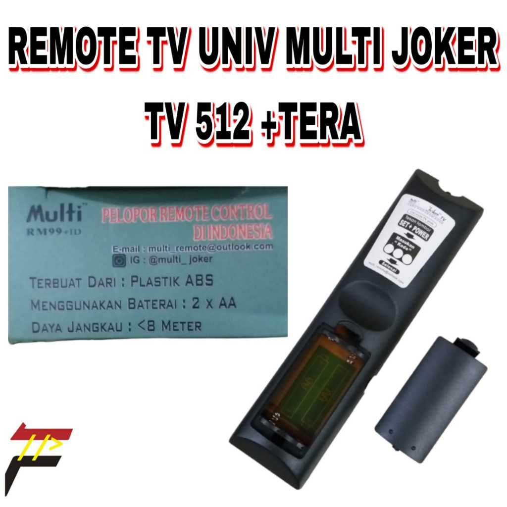 REMOTE TV UNIVERSAL MULTI JOKER TV 512+ TERA