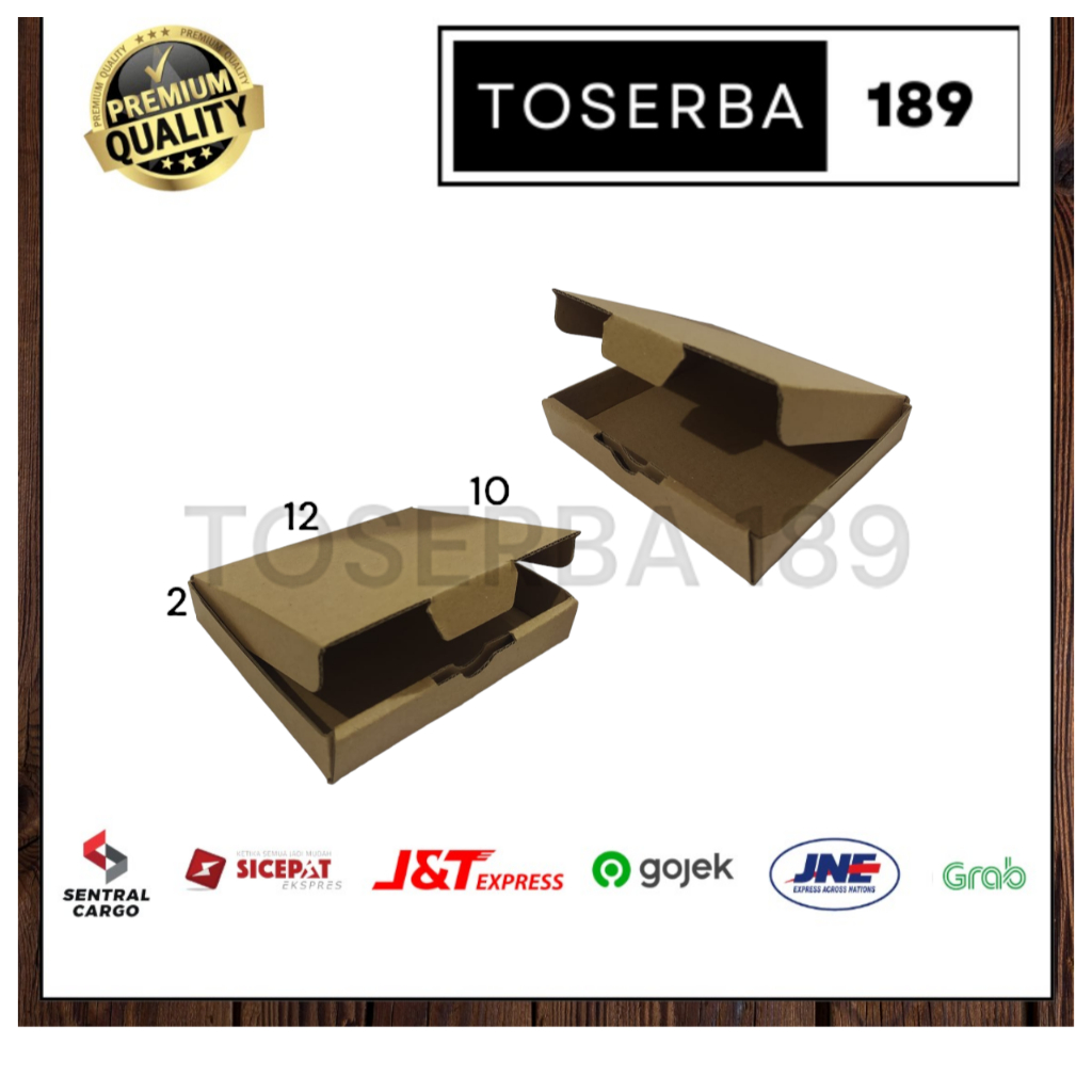 

kardus packing diecut/box pizza uk 12x10x2 cm