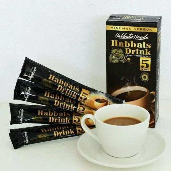 

Kopi Herbal Habbats Drink 5 IN One Isi 10 Sachet Minuman Serbuk Habbatussauda 5 in 1 Alami 100%