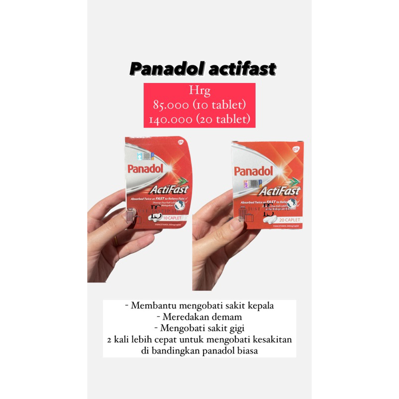 panadol actifast (PO PENANG)