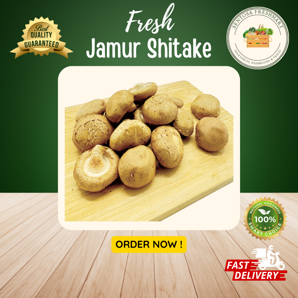 

[SENTOSA FRESHMART] JAMUR SHITAKE / SHITAKE MUSHROOM per PACK @200gr