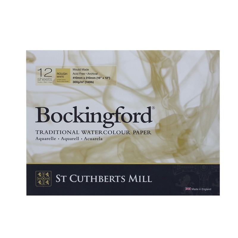 

St Cuthberts Mill Bockingford Rough White 12S 410X310Mm 300G