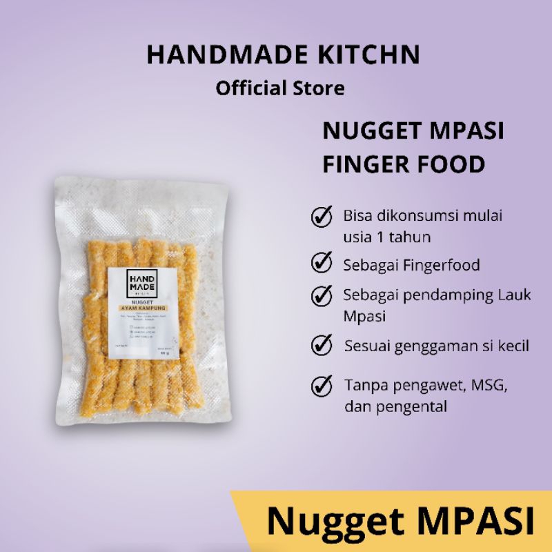 

HANDMADE KITCHN Nugget MPASI Finger Food/Anti GTM/Dori/Ayam Kampun/Sapi Wagyu