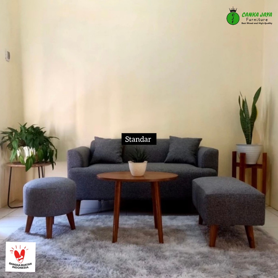 CANKA - Set Meja Kursi Sofa Ruang Tamu Minimalis