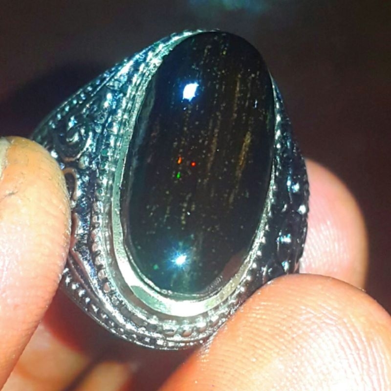 Black Opal Sempur Ruyung Laser Natural Jarong Bahan Ranting