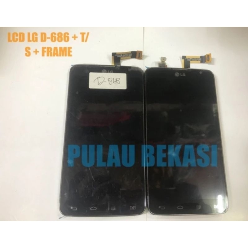 LCD TOUCHSCREEN LG D686 / LG G PRO LITE + FRAME - LCD TS LG D-686 + FRAME FULLSET ORIGINAL OEM