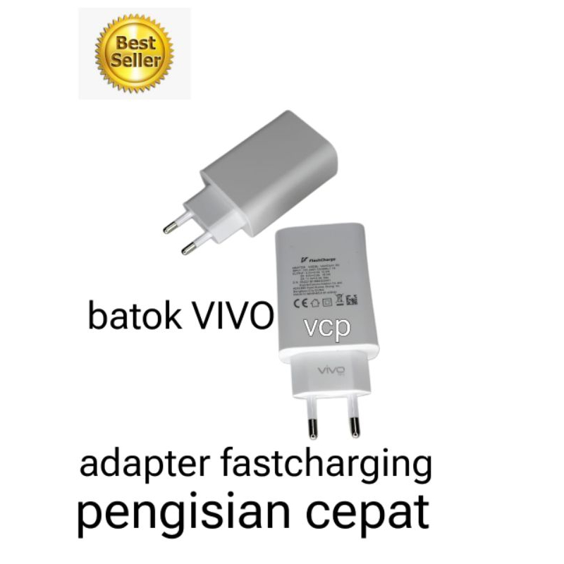 Adaptor vivo Kepala Charger vivo Y12 Kepala Charger Y15s Batok Charger Vivo Ori Y22 Adapter Vivo Y33