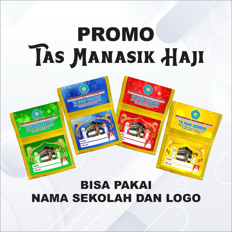 Tas Manasik Haji Anak TK Berlogo Custom