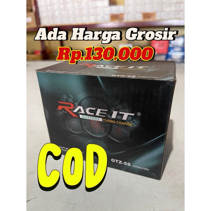 AKI FULL KERING RACE IT GTZ-5S Power 5Ah (Langsung pasang)