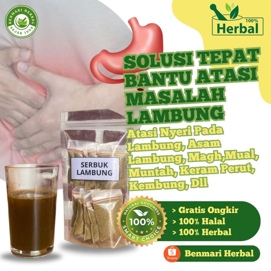 

SERBUK LAMBUNG SEJAK 1996 |MENGATASI MAGH, GERD, MUAL, MUNTAH, KEMBUNG, NYERI PERUT, KERAM PERUT DLL